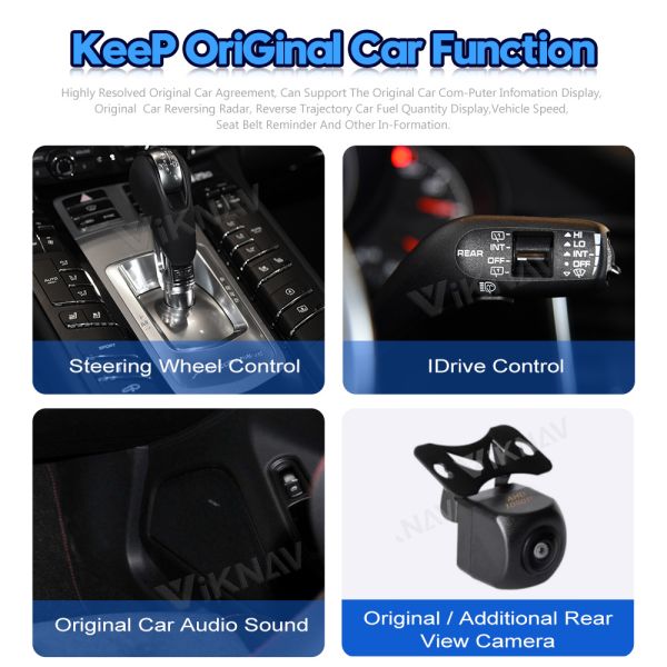 Викнав Авторадио Для Porsche Panamera ((2010-2016) 12,3 дюйма Синий световой экран Мультимедийный проигрыватель GPS Навигация DVD Авто