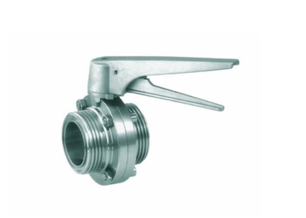 DN100 Plastic Gripper Handle Forged Sanitary Butterfly Valves