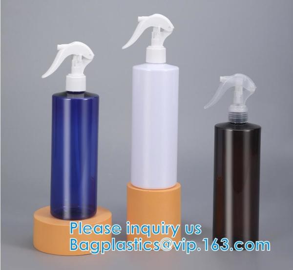 As garrafas plásticas do pulverizador, reusáveis para as mãos limpas, médico, desinfetam, esterilizam, desgaseificação, desinfetante, disinfector