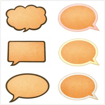 Yuelin Decorative Cork Board Bulletin Speech Bubble Talking 15.2x13.6cm