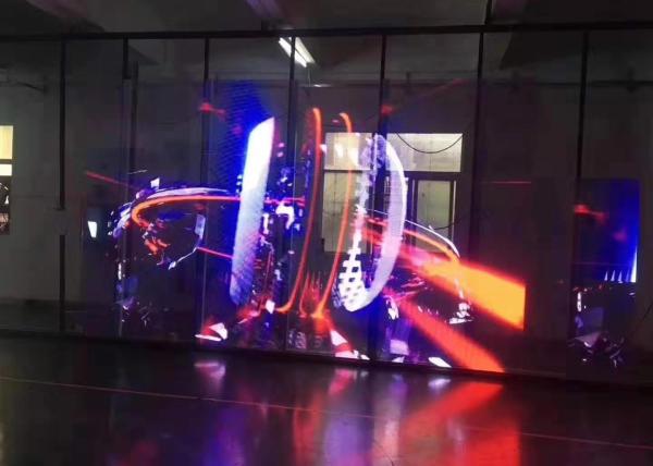 P6.25mm Transparent Glass LED Screen 5000cd/Sqm 70 Transparency Rate