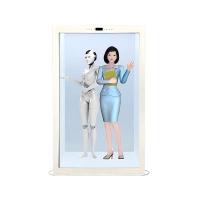 3Dホログラムカプセル透明ディスプレイキャビネット,カスタムAIポートレイト複製をサポートするインタラクティブなキャビネット