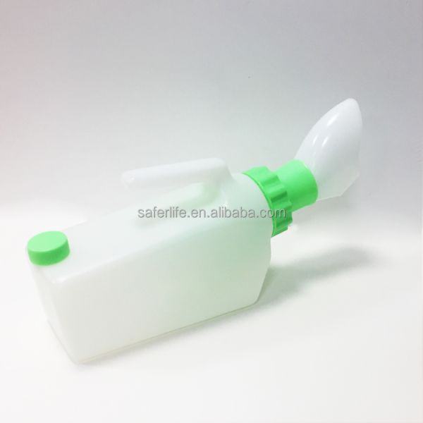 anti back flow  Plastic Unisex 1000ML Urine Bottle Logo Printed Available Portable Urine Bottle