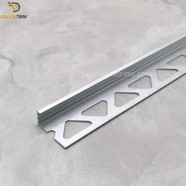 Matt Gold Width 23mm Aluminium L Shape Trim Silver Tile Edge Trim  Strip