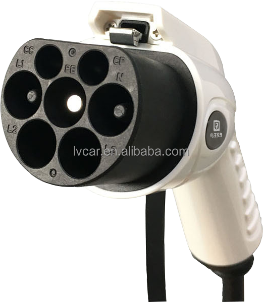 Rango de voltaje de entrada 220VAC Cargador portátil de 7 kW montado en la pared para vehículos de energía