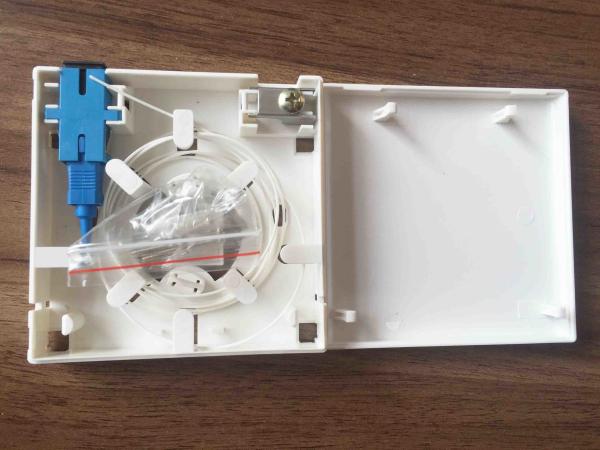 Placa dianteira ótica material da fibra ótica dos portos da caixa de distribuição 2 do ABS branco