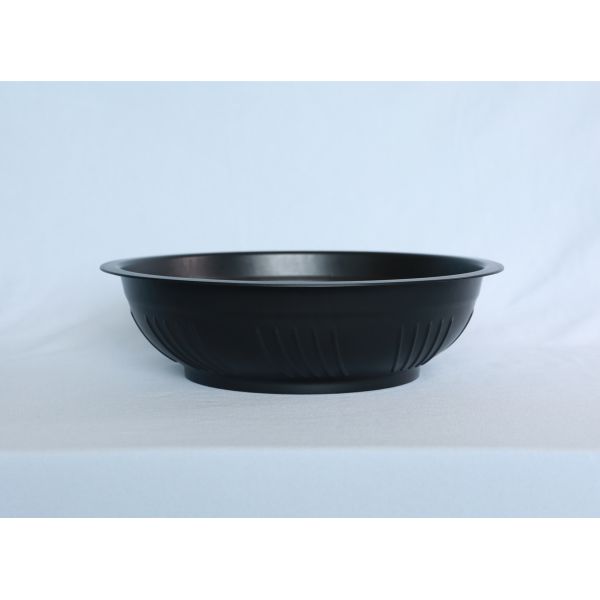 83 Oz 2.5L Black PP Large Disposable Bowls