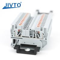 PT4 Plug-in à bande de terminal PT-4 4mm2 Connecteur de câble électrique Connectez Din Rail Bloc de terminal sans vis PT 4