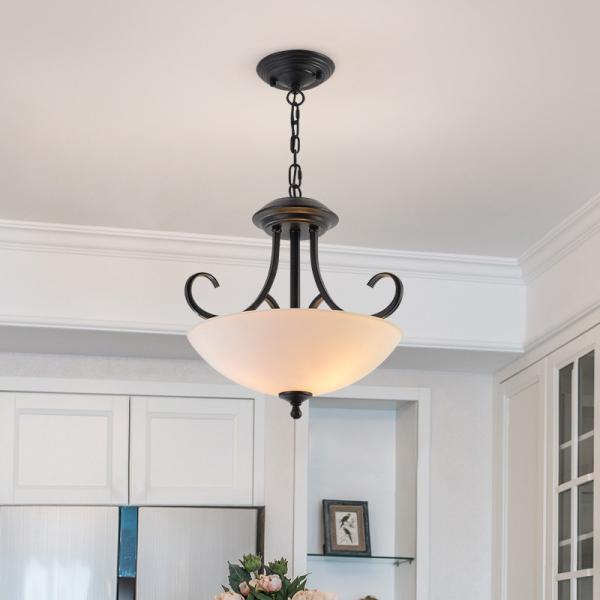 Modern Black Chandelier For Dining Hall Hallway Study Hotel Installed Light(WH-CI-159)