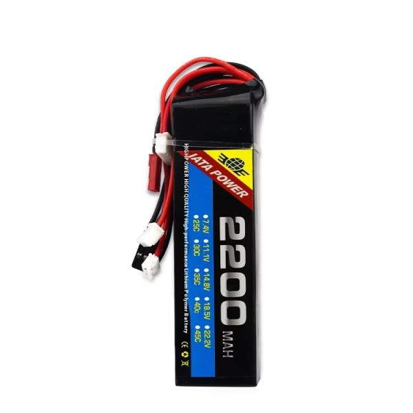 Customized 2200mAh RC Battery 8C 11.1 V 3S Batteries For RC Car And Drone Applications