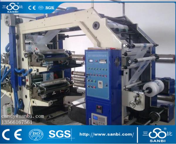 4 Color Multicolor Printing Machine To Printed Plastic Film Paper Foil Opp Goods