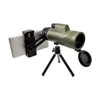 Monocular alto de prisma do telescópio FMC BAK4 do telefone celular da definição 12x50mm