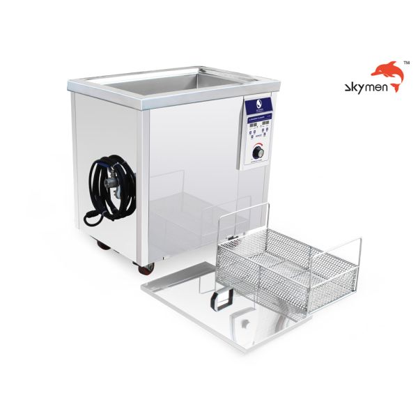 Skymen Industrial Ultrasonic Cleaner with 1500W Heating Power 40,000 Hz Frequency and PLC Control for Auto Parts