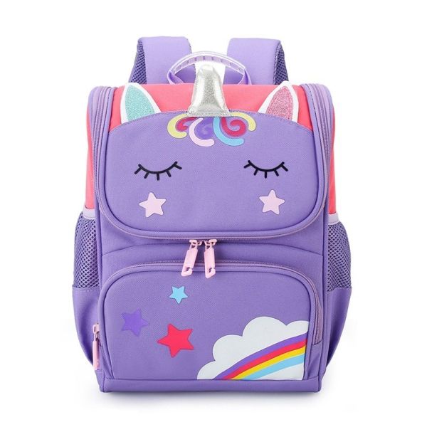 Custom Logo Waterproof Nylon School Bag for Kids Customized Logo Cartoon Pattern Type