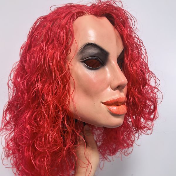 Latex Fantasy Mask for Theatrical Use - One Size Fits Most and Lightweight at 280g