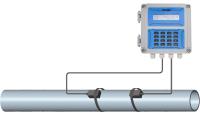Débitmètre à ultrasons fixe pour système de traitement de l'eau rentable