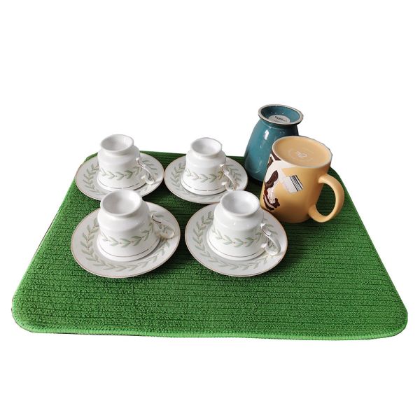 Absorbent Microfiber Dish Drying Mat Fast Dry Dish Drying Cloth 15 X20 Inch