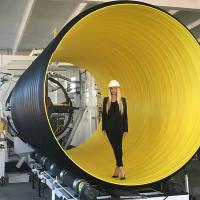 波形を付けられるSRPCPは補強される生産ラインID3000mm SN8の高い剛さの鋼鉄を配管する