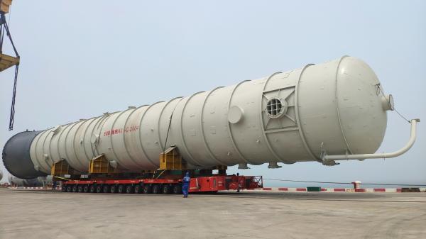 16 Axles Low Bed Hydraulic Modular Semi Trailer For Self-Propelled Machine Transport