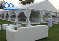Tenda de banquete de tecido de PVC transparente com tenda de cortina Casamento Tenda de casamento branca Amazon