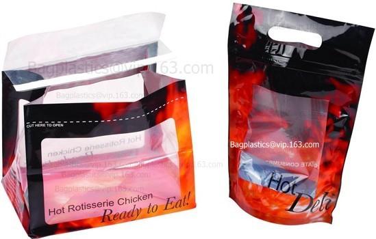 ROTISSERIE CHICKEN BAGS, MIRCOWAVE POUCH, HOT ROAST BAG, FRESH FRUIT VEGETABLE PACKAGING, CHERRY PAC