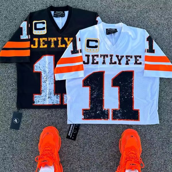 Custom Jersey Print Logo Streetwear Oversized Cropped Tee Top Football Practice Mesh T-Shirt For Men