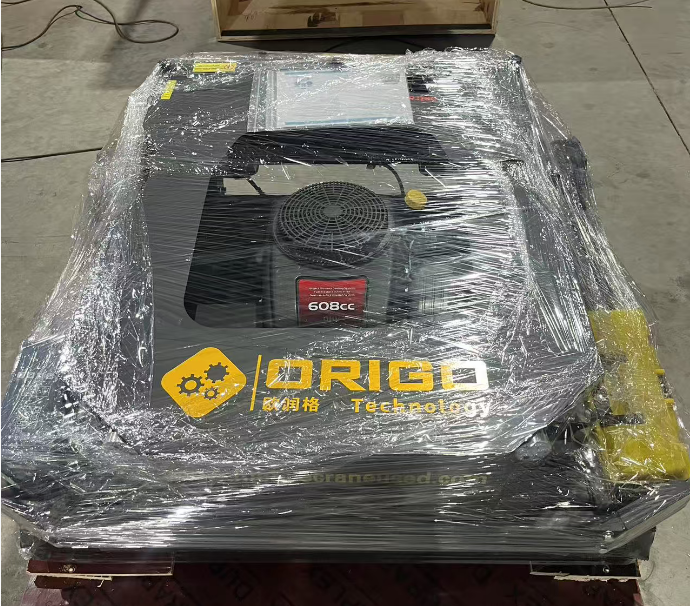 Hybrid oil-electric lawn mower 16/20/22HP, remote control operation