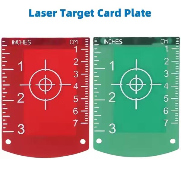 6 PCS Magnetic Inch-cm Leveling Board Target Plate Card For Laser Lines Horizontal & Vertical Distance Measuring Tools