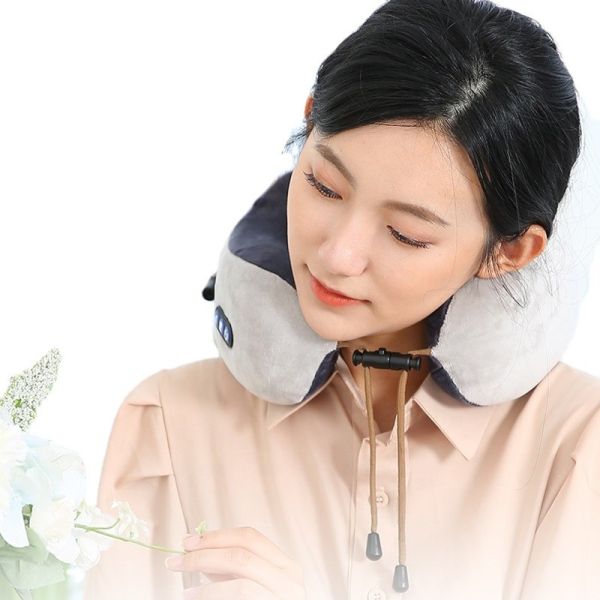 Memory Foam Filling Travel Electric Neck Massager for Neck Pain Relief and Support