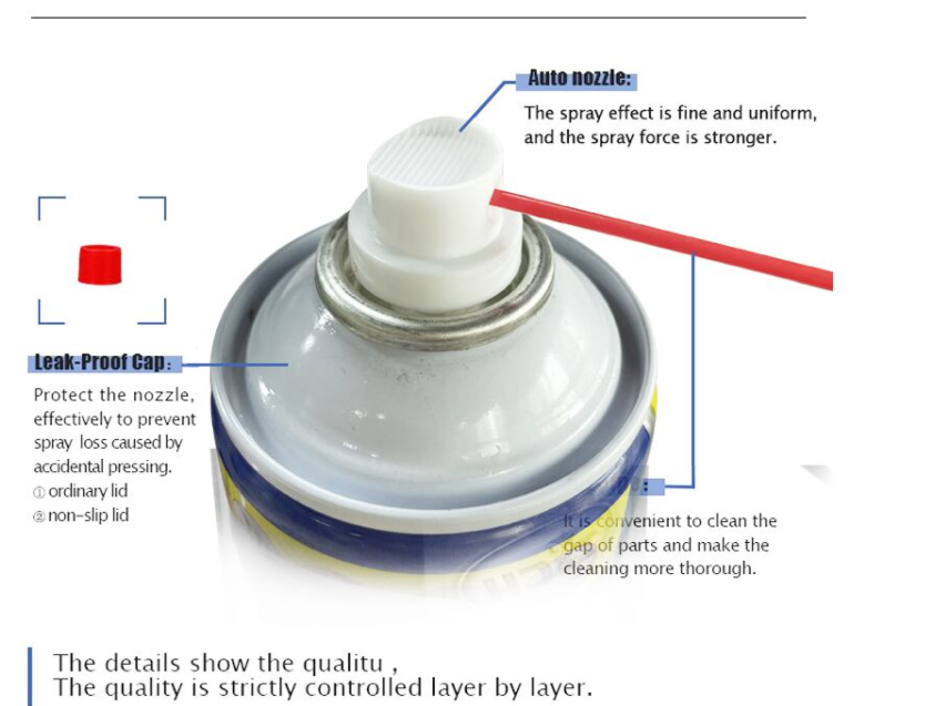 Брызги смазки ржавчины ДОСТИГАЕМОСТИ 400ml 450ml анти- для детализировать заботы автомобиля