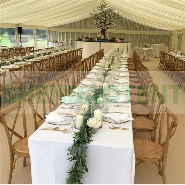 Catering White Marquee Tent , Full Glass Wall Tent 200 People Capacity
