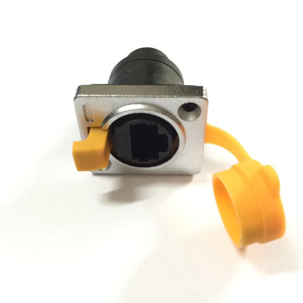 Metal Round Waterproof RJ45 Connector IP65 Environmentally Friendly Materials