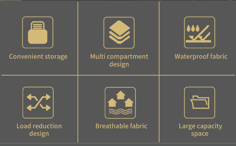 Жесткий рукав Большой рюкзак для походов Водостойкий рюкзак для охоты 56 литров
