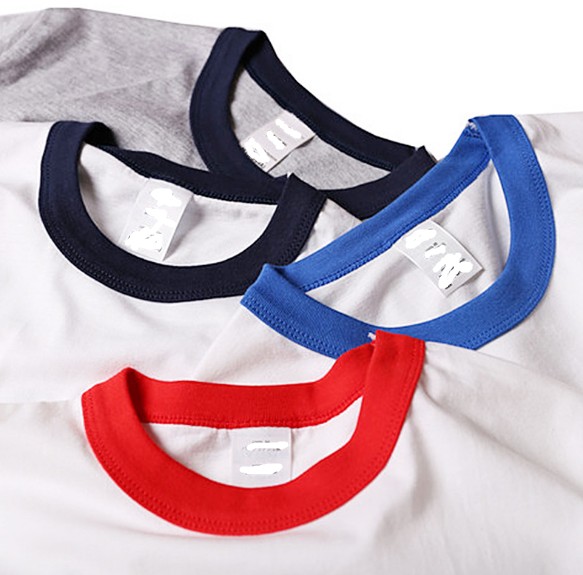 Simple cheap blank crewneck short sleeve plain cotton wholesale tagless t shirts