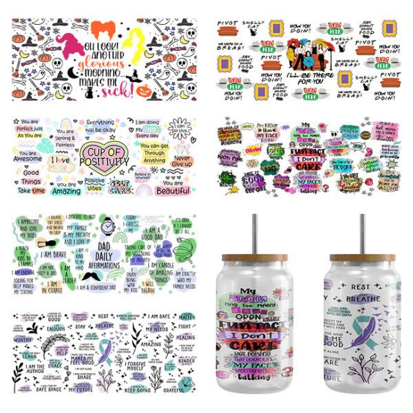 0.1mm Removable Printable UV DTF Cup Transfer Paper For Glass