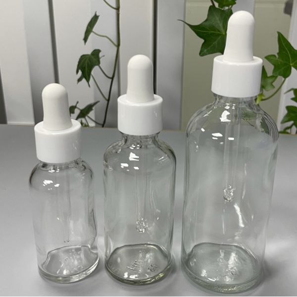 Aromatherapy Cosmetic Bottle 5ml Glass Oil Dropper Transparent Green Blue Brown
