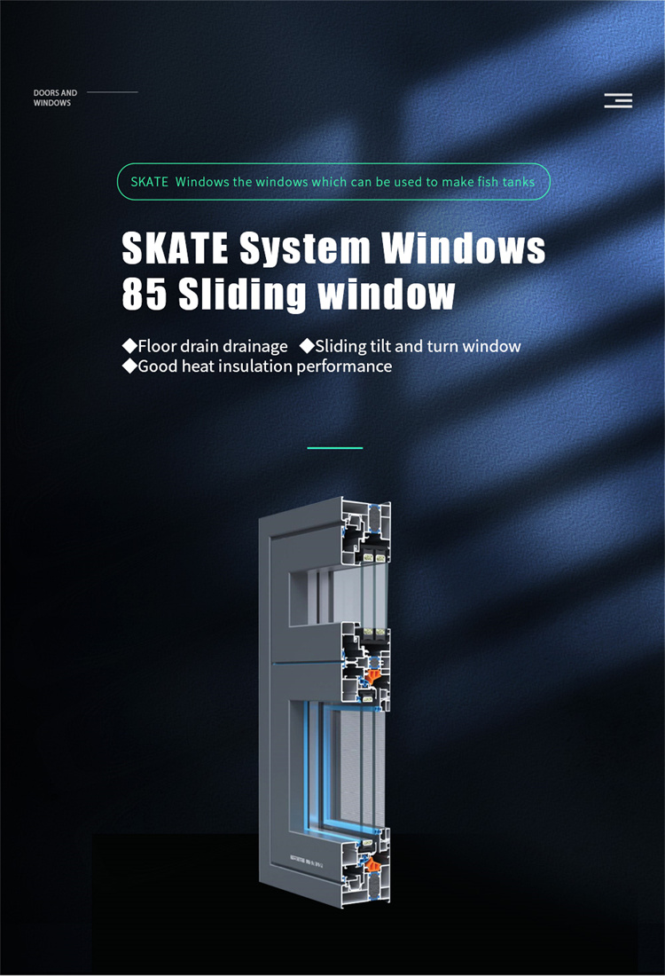 Прямая продажа складной экрана Алюминиевое стекло для дома 2,2 мм толщина стены