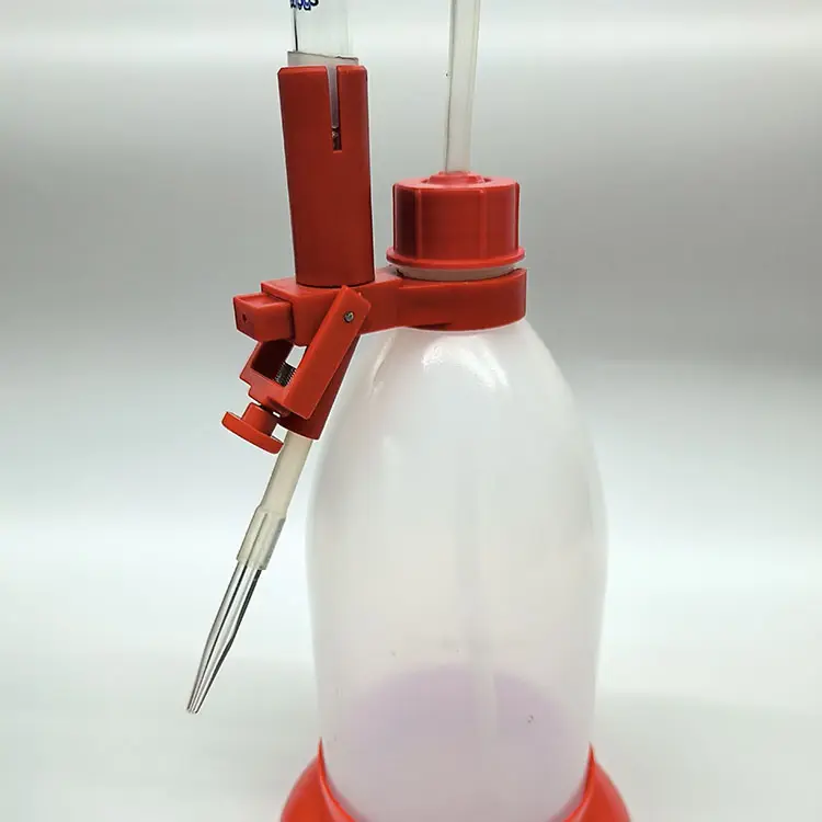 2024 New KRC Glass Automatic Burette10ml 25ml 50ml Burette with Plastic Bottle Auto Zero Buret
