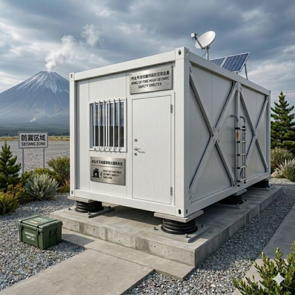 Anti Seismic Flat Pack Container House Earthquake Resistant Flat Pack Modular Homes