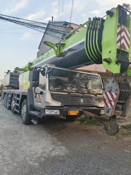 Used 100 Tons Truck Mounted Crane ZTC1000V653 Truck Crane For Sale