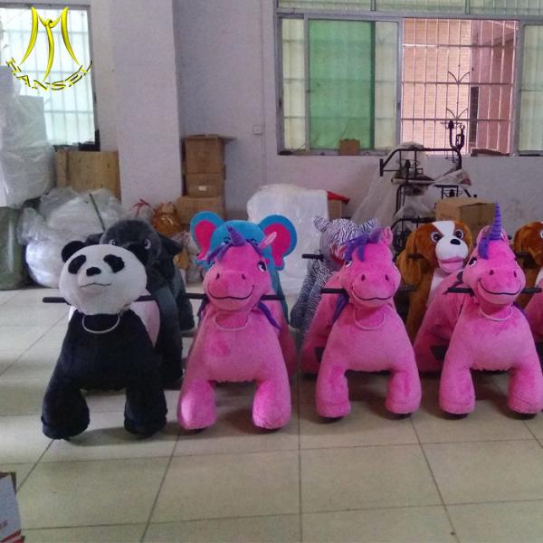 Hansel   plush animal petting zoo kids riding horse toy for sale stuffed animals go kart