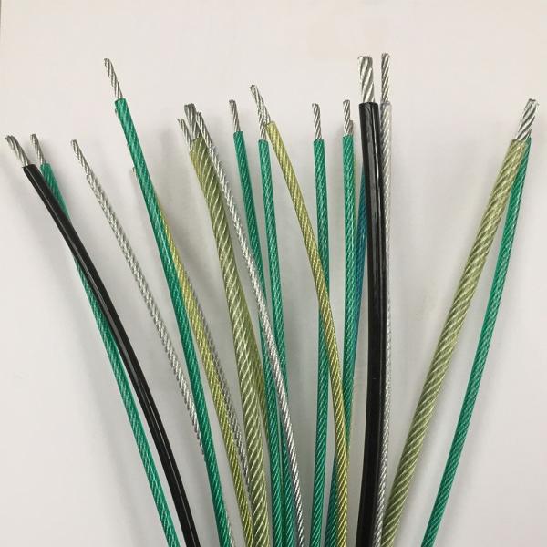 Acero de encabezado en frío 1x7/1x19/1x37 Colores de revestimiento de PVC Cuerdas de alambre de acero galvanizado OEM para especial