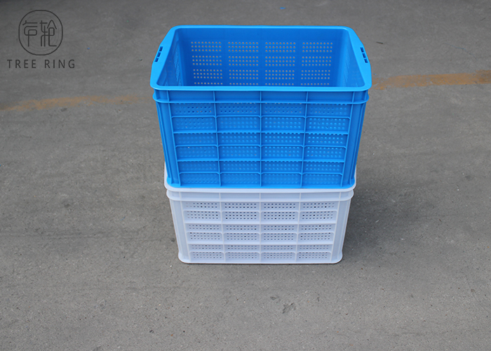 Мелкий стекающ не складную провентилированную пластиковую клеть 520 * 360 * 320 Mm для хранения