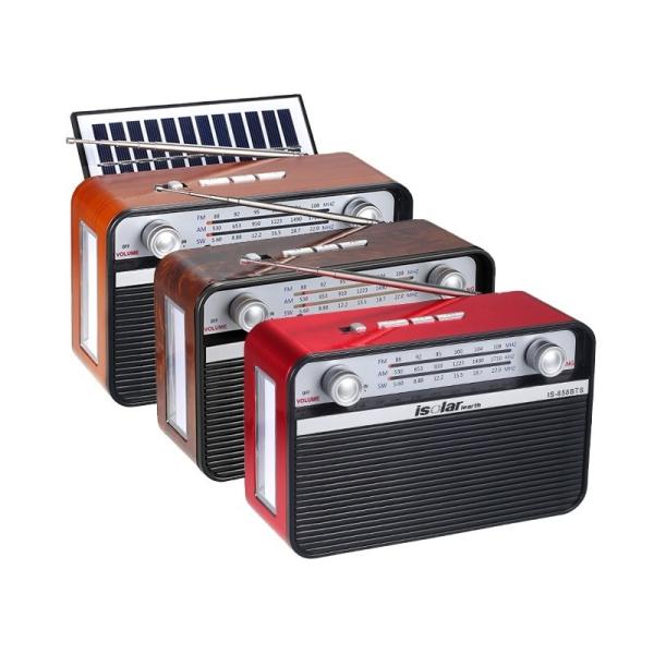 5V 1W Solar Panel Radio Solar Powered Portable Radio Retro Style