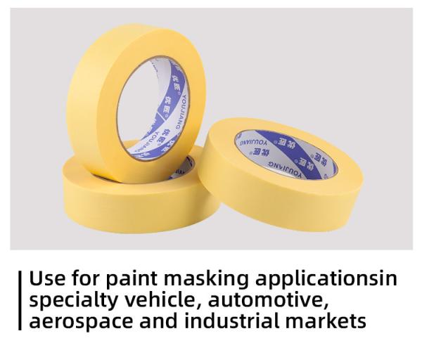 High Temperature UV Resistance Resistance Painters Masking Adhesive Edge Rubber Easy Tear Car Painting Tape