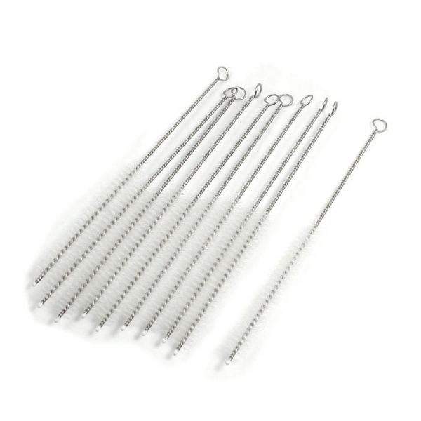 Long Coated Wire Handle Long Pipe Cleaning Brush 16cm Nylon Pipe Brushes