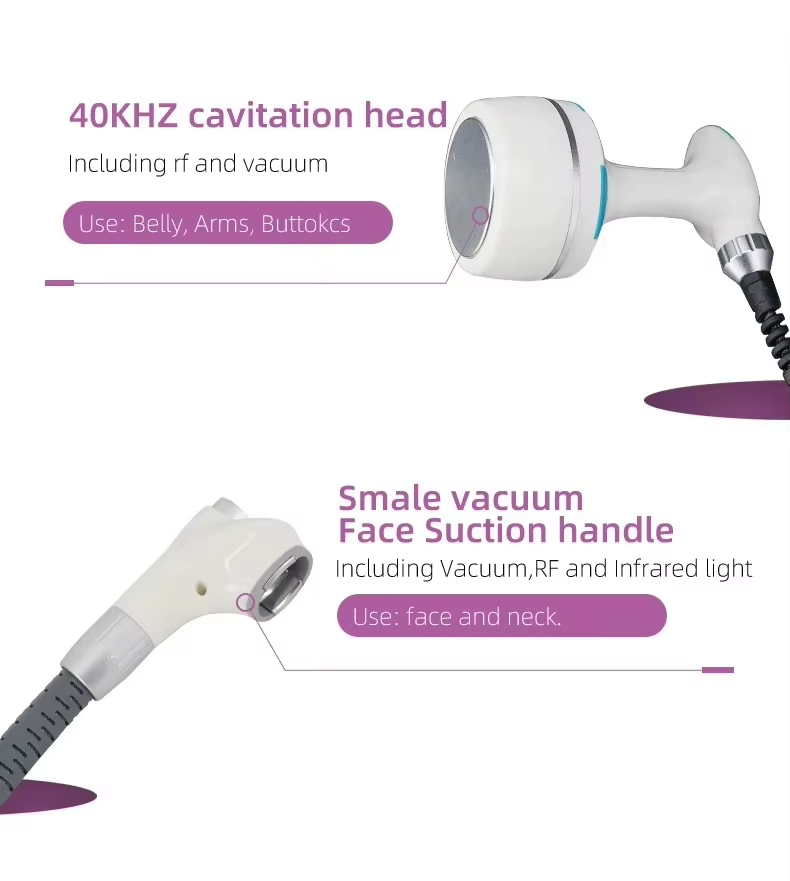 Non Invasive 360 Roller Body Contouring  RF Vacuum 40K Cavitation Velashaping Slimming Machine
