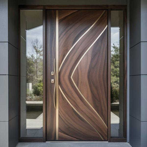Residential Bedroom Copper Garden Gate For Aluminum Aesthetic Bedroom Door