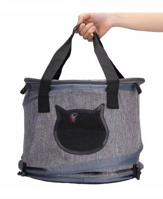 Foldable Cat Tunnel Carrier 3 In 1 Pet Carrier Handbags Round