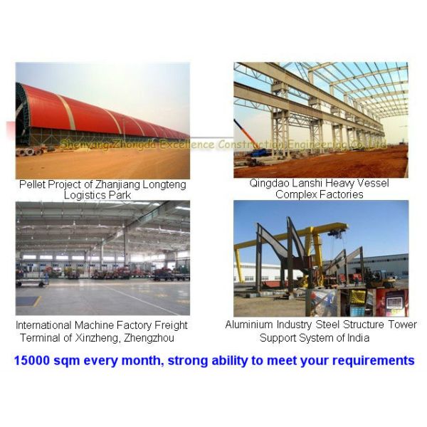 Q235 Q345 Steel Hangers Construction Uv Resistant Industrial Steel Buildings